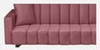 Nikko Velvet 3 Seater Sofa In Dark Pink Colour