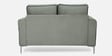 Boston Leatherette 2 Seater Sofa in Grey & Blue Colour