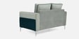 Boston Leatherette 2 Seater Sofa in Grey & Blue Colour