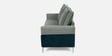 Boston Leatherette 3 Seater Sofa in Grey & Blue Colour