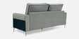 Boston Leatherette 3 Seater Sofa in Grey & Blue Colour