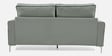 Boston Leatherette 3 Seater Sofa in Grey & Blue Colour