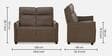 Carlton 2 Seater Sofa in Brown Colour