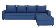 Nilon 6 Seater Fabric RHS L Shaped Sofa In Blue Colour