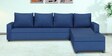 Nilon 6 Seater Fabric RHS L Shaped Sofa In Blue Colour