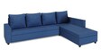 Nilon 6 Seater Fabric RHS L Shaped Sofa In Blue Colour