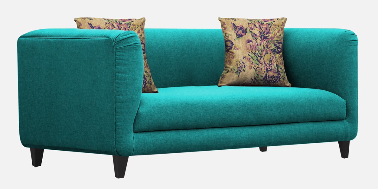 Buy Niki Fabric 2 Seater Sofa in Sea Green Colour by Febonic Online