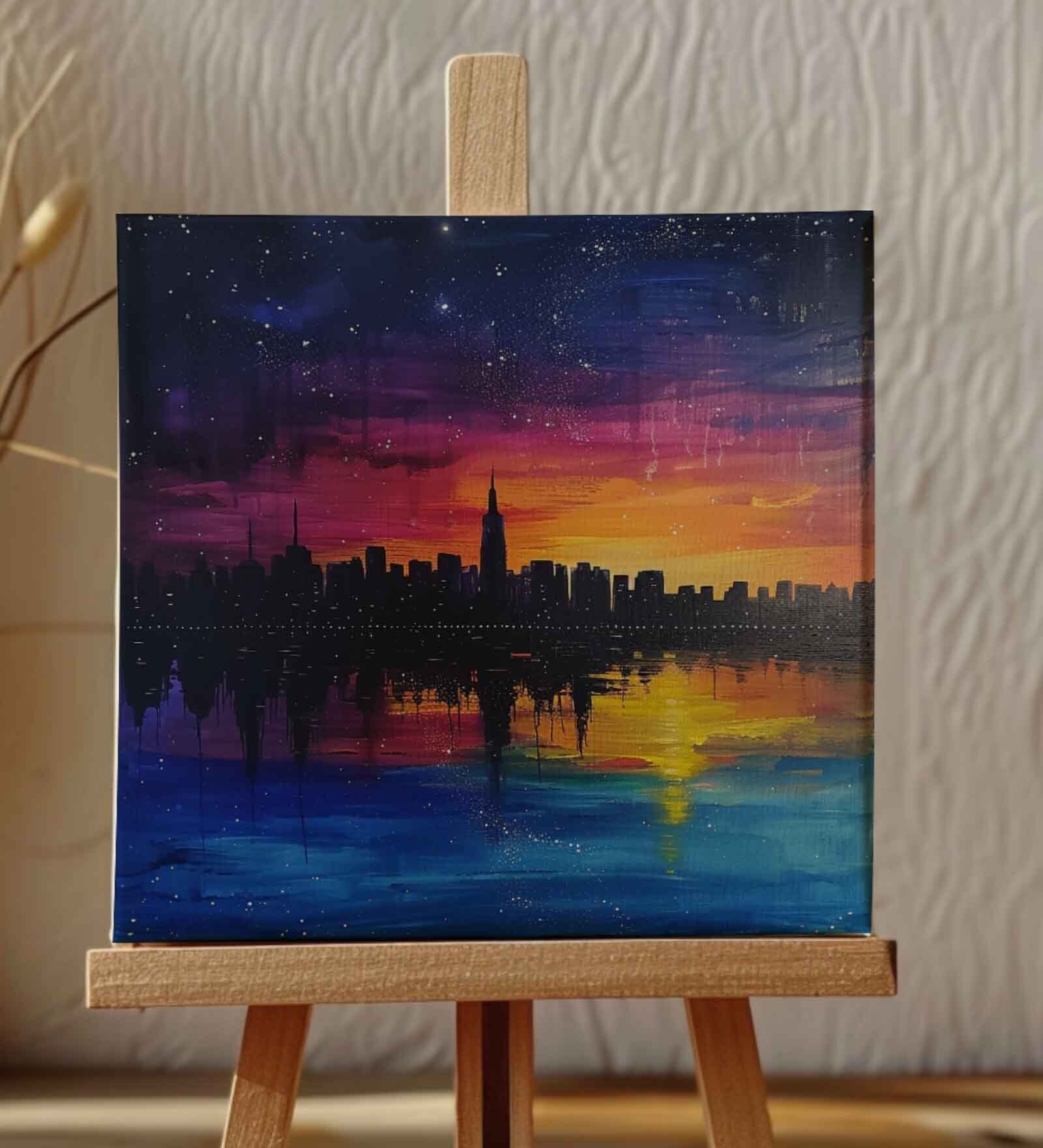 Night Sky Mini Canvas Frame