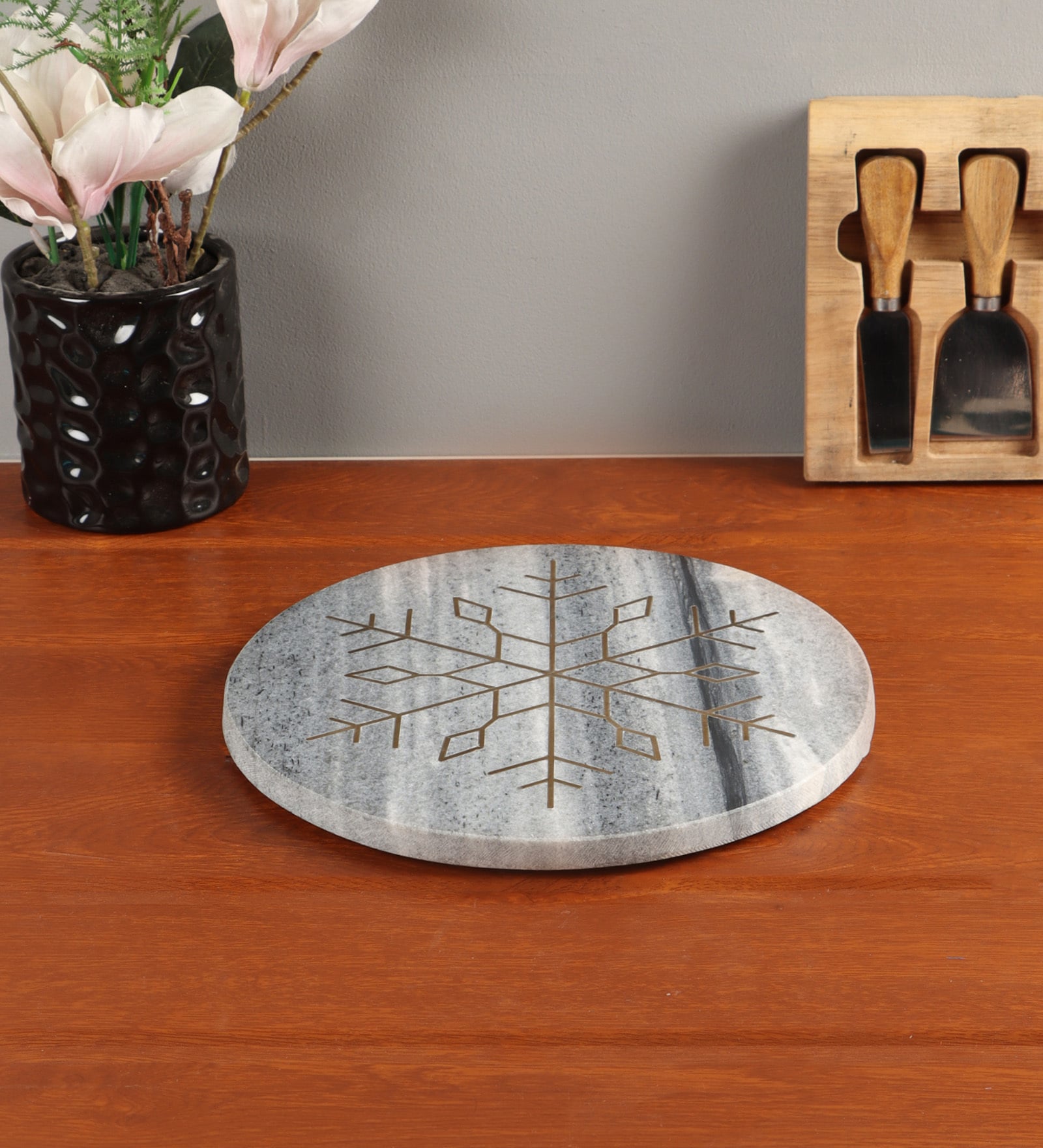 NikkisPride Elegant Marble Serving & D cor Platter