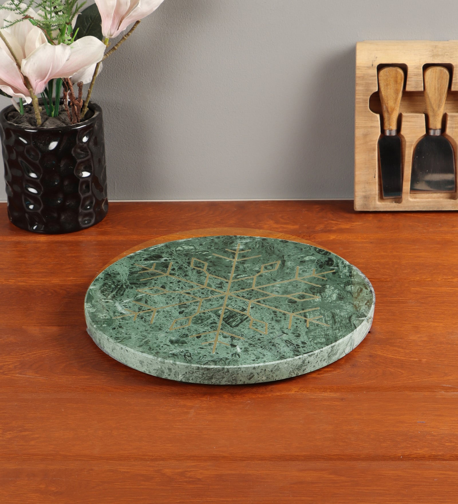 NikkisPride Elegant Marble Serving & D cor Platter