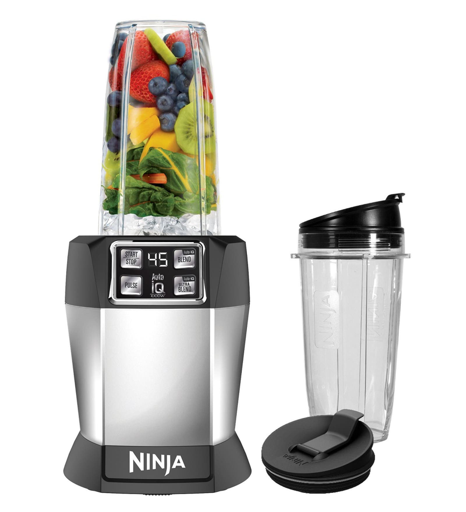 Ninja 1000W Silver Stand Blender (Model No: BL480XSKBGAIND)