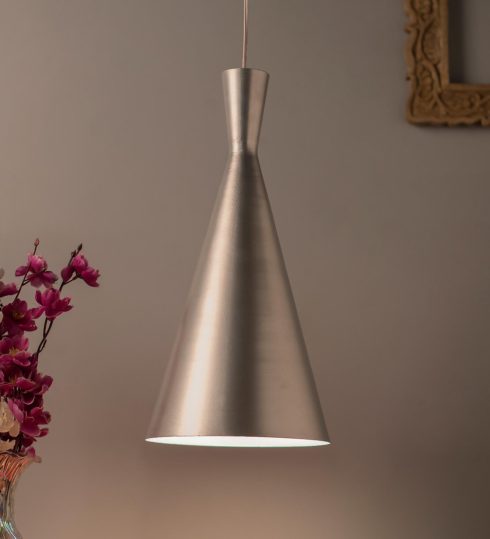 Nirvana Silver Metal Hanging Light