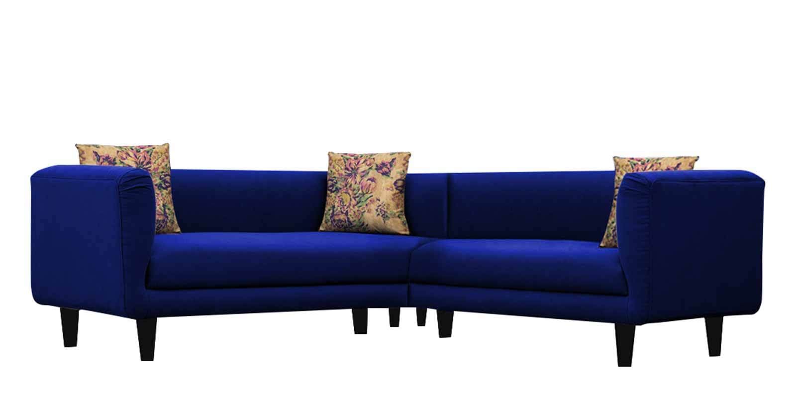Buy Niki 6 Seater Corner Sofa In Royal Blue Colour in L Shape at 70