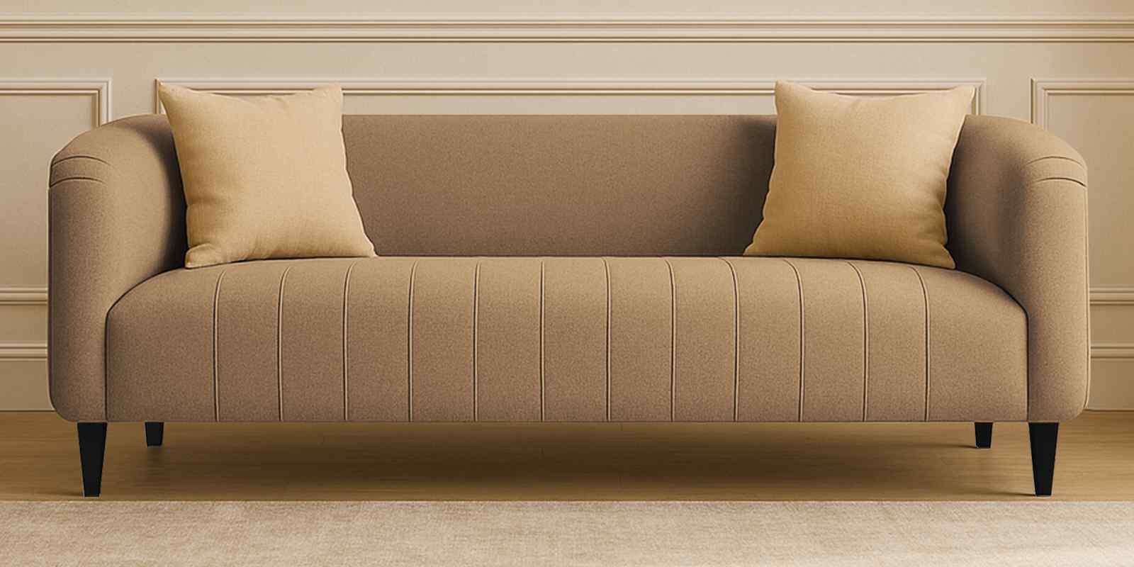 Niki Fabric 3 Seater Sofa In Sea Green Color