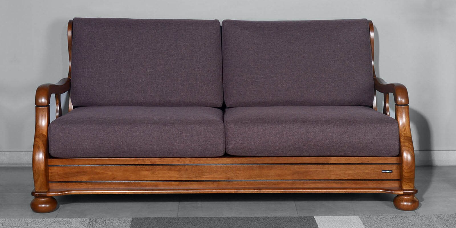 Buy Melbourne 3 Seater Sofa in Wenge Colour at 54 OFF by Nilkamal