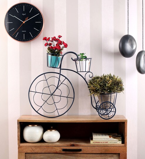 Buy Ni Decor Blue Metal Cycle Wall Decor Online Metal Wall Art