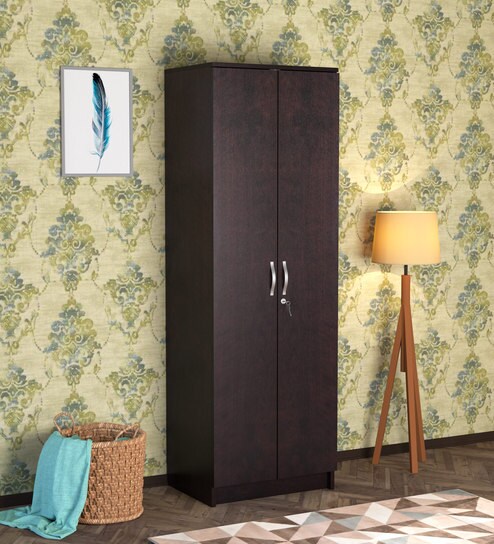 Nikorai 2 Door Wardrobe In Walnut Finish By Mintwud