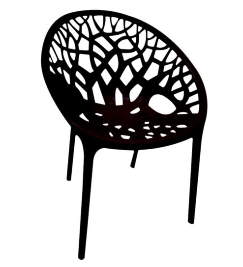 Buy Crystal Black Visitors Chair By Nilkamal Online Plastic