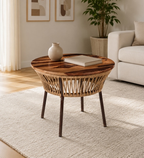 Nimes Sheesham wood Coffee Table  in Natural Finish