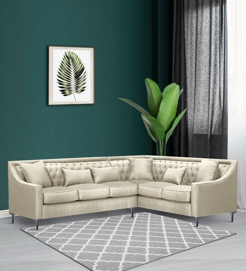 Nirvana LHS Sectional Sofa In Beige Color