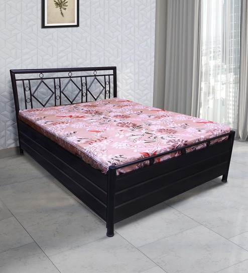 metal cot with storage