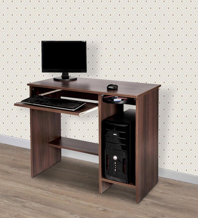 Buy Nice Computer Table in Acacia Dark Matt Finish by ...