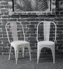 Nia Tolix Chair (Set Of 2) In White Finish