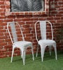 Nia Tolix Chair (Set Of 2) In White Finish