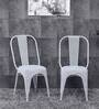 Nia Tolix Chair (Set Of 2) In Sky Blue Finish