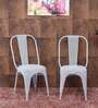 Nia Tolix Chair (Set Of 2) In Sky Blue Finish