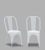 Nia Tolix Chair (Set Of 2) In White Finish