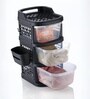 Black Rolling Drawer With Wheels 3 Layer