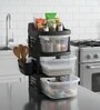 Black Rolling Drawer With Wheels 3 Layer