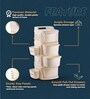 Cream Rolling Drawer With Wheels 4 Layer