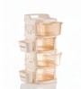 Cream Rolling Drawer With Wheels 4 Layer