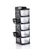 Black Rolling Drawer With Wheels 5 Layer