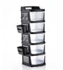 Black Rolling Drawer With Wheels 5 Layer