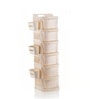 Cream Rolling Drawer With Wheels 6 Layer