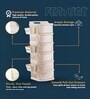 Cream Rolling Drawer With Wheels 6 Layer