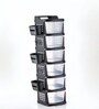 Black Rolling Drawer With Wheels 6 Layer