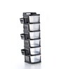 Black Rolling Drawer With Wheels 6 Layer