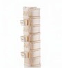 Cream Rolling Drawer With Wheels 7 Layer