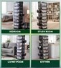 Black Rolling Drawer With Wheels 7 Layer