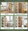 Cream Rolling Drawer With Wheels 7 Layer