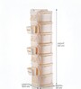 Cream Rolling Drawer With Wheels 7 Layer