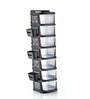 Black Rolling Drawer With Wheels 7 Layer