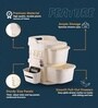 Cream Rolling Drawer With Wheels 2 Layer