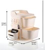 Cream Rolling Drawer With Wheels 2 Layer