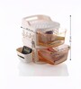 Cream Rolling Drawer With Wheels 2 Layer