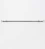 Nickel Grey Stainless Steel Curtain Rod (52-144 Inches) With Bracket